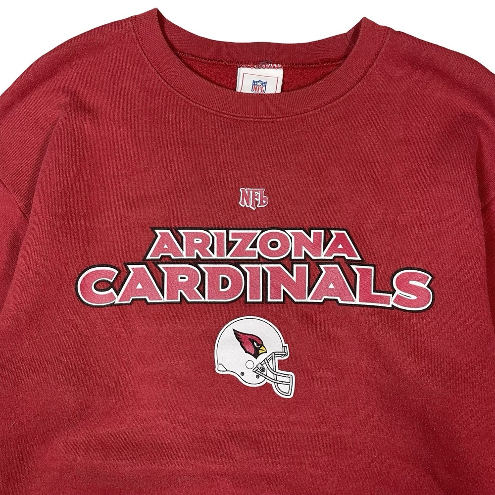 Vtg Arizona Cardinals Sweatshirt Mens M NFL Pullover Crewneck‎ Red Logo Football - Picture 2 of 9